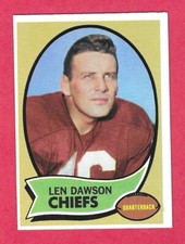 1970 TOPPS #1 LEN DAWSON FOOTBALL CARD (EX+)