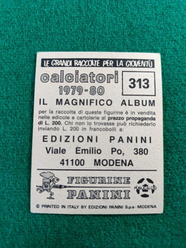 PLATINI FIGURINA PANINI 313 1979/1980 - Foto 2 di 2