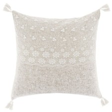 Blanc Mariclò Collezione Dentelle Cuscino con pizzo 45 x 45 cm 100% Poliestere