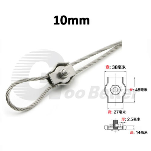 Drahtseilklemme Bügelklemme Simplexklemme Seilklemmen Edelstahl Klemmstopper - Bild 14 von 14