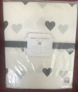 pottery barn heart sheets