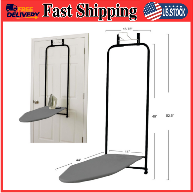 Matte Black over the Door Ironing Board-image