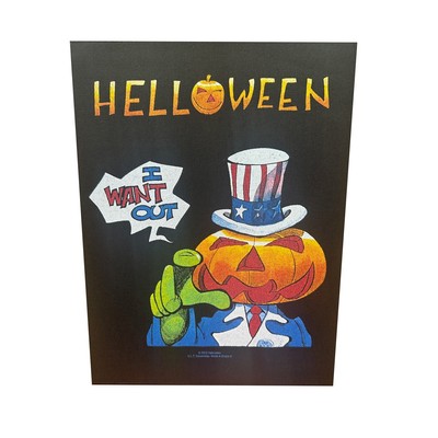 Large Helloween I Want Out Sew On Battle Jacket Back Patch
