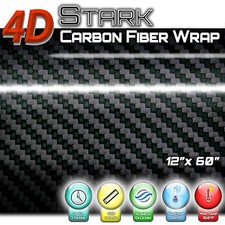 4d Premium Black Carbon Fiber Vinyl Wrap Bubble Free Air Release - 12 X 60 4d Premium Black Carbon Fiber Vinyl Wrap Bubble Free Air Release - 12 X 60