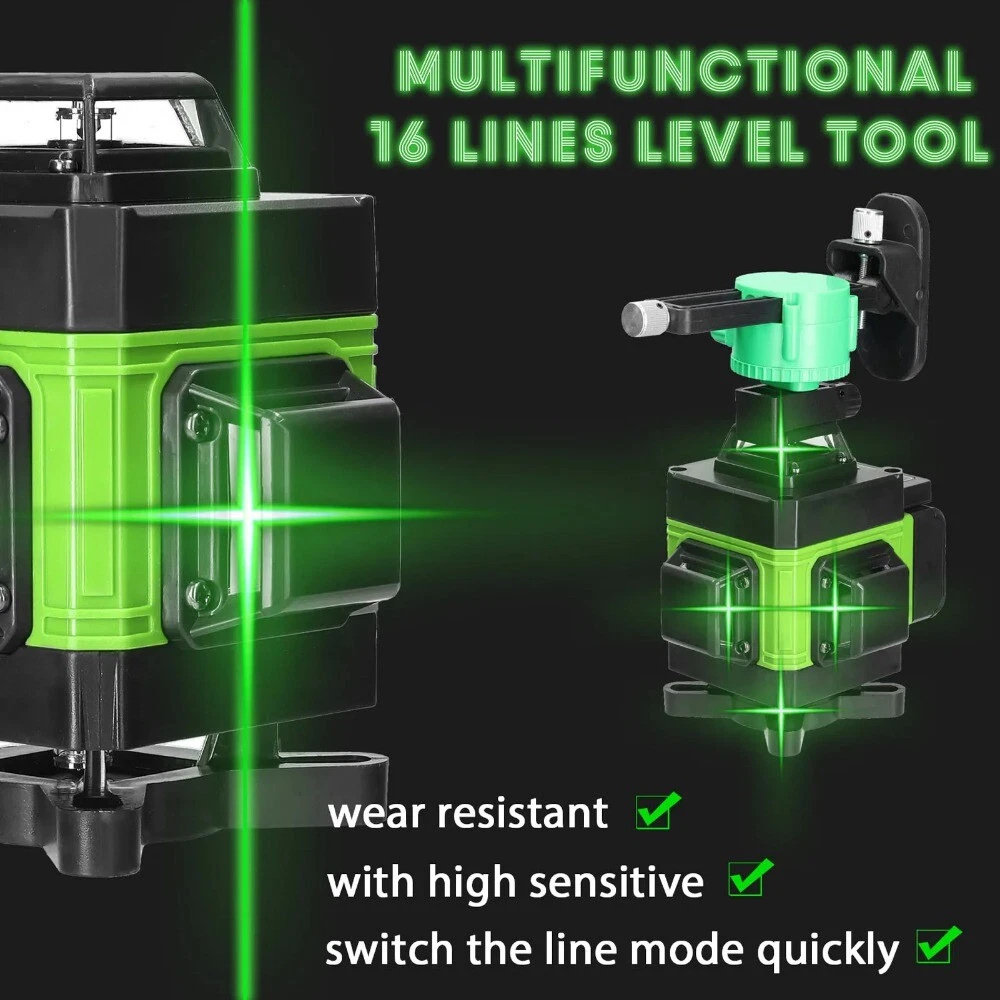 Rechargeable Laser Level with Vertical Cross Lines and Lithium Battery