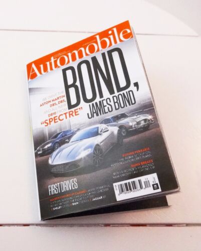 AUTOMOBILE avec voitures James Bond sur la couverture mini-magazine pour poupées mâles 16 pouces. - Photo 1/3