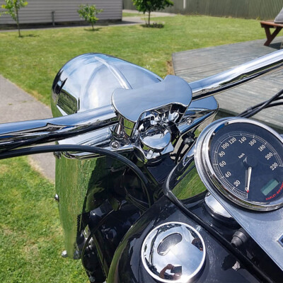 MOFUN Top Cover 2'' Riser 1.25'' Handlebar Clamp For Harley Dyna Softail Touring