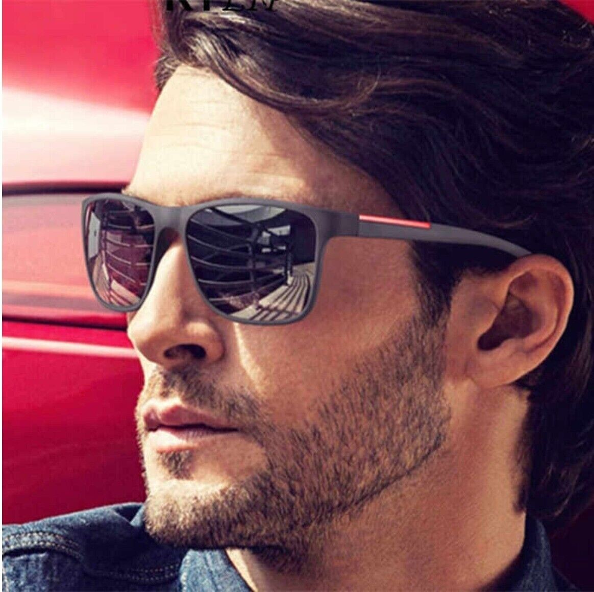 Carfia Sunglasses For Men Shiyou-Narrow Face Aviator Square