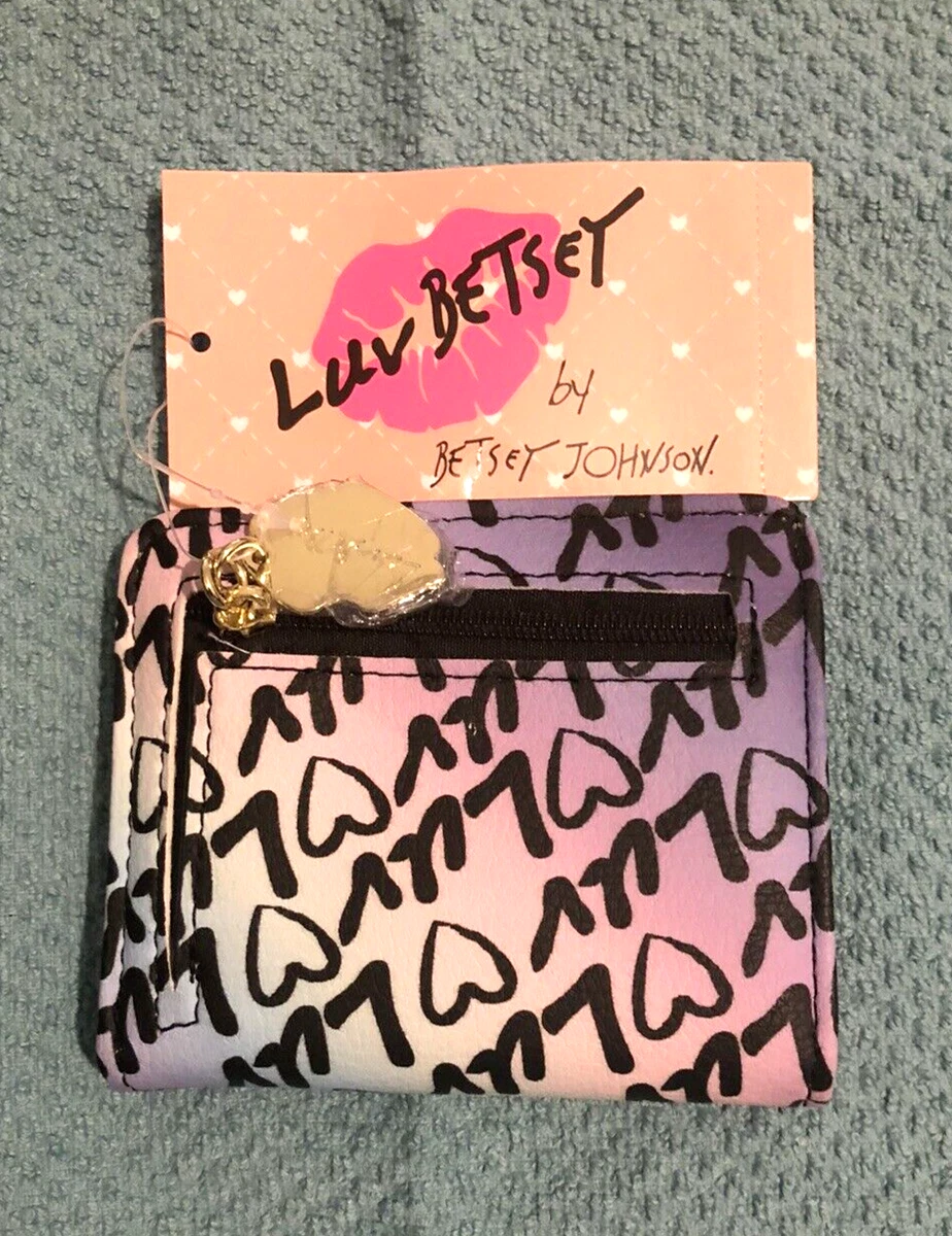 Luv Betsey by Betsey Johnson Wallet Blk Multi Nwt eBay