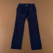 Chaps Girls Size 12 Navy Uniform Stretch Chino Pants New