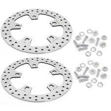 Enforcer Polished 11.8" Front Brake Rotors Bolts for Harley Touring FLHR 14-23