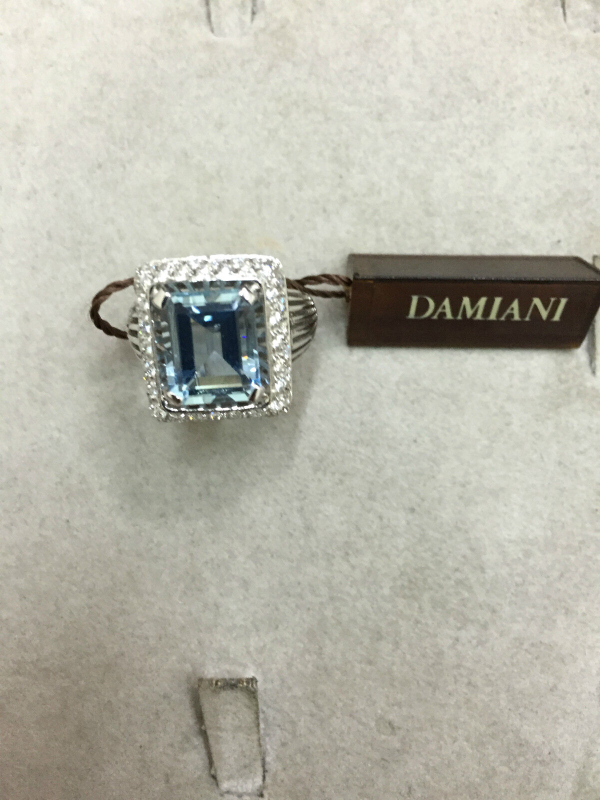 Anneau Enclume Classic Diamants Anneau Aigue-Marine Assurance Bijou 80037686