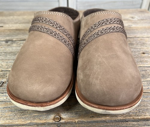 Chaco Harper Slide Women's 6 Leather Mules Shoes Caribou J106372 - Picture 3 of 13