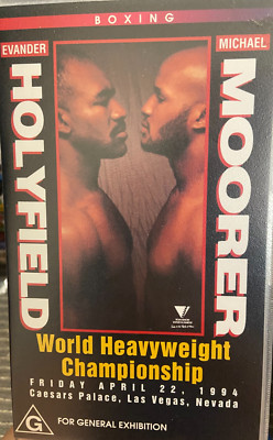 Evander Holyfield Vs Michael Moorer VHS VIDEO TAPE (sport / 1994 boxing match)