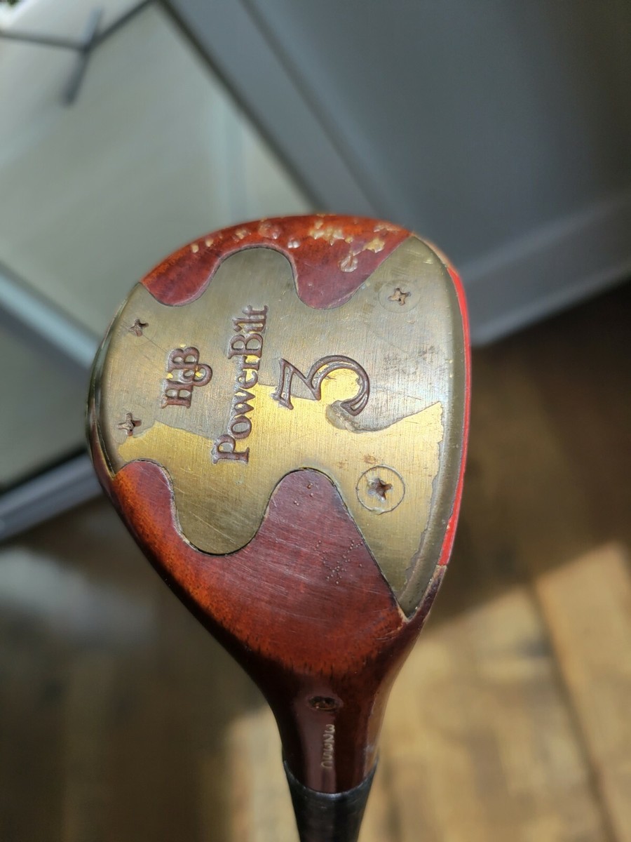 PERSIMMON H&B PowerBilt Original Golf Club Set Woods 1, 2, 3, 4 | eBay