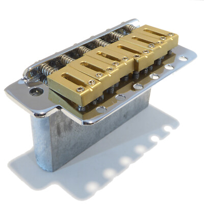 Gitarren-Tremolo in Chrom 10,8mm Saitenabstand mit Messingsätteln