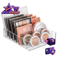 Make-Up-Organizer Acryl Transparent Kosmetik Palettenhalter 7 FäCher
