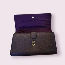 Purple Womans  Wallet Mundi Multi Pockets Compartments Card Slots