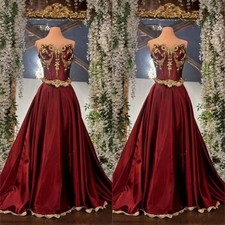 Strapless Ball Gown Wedding Dresses Vintage Corset Intricate Embroidery A Line