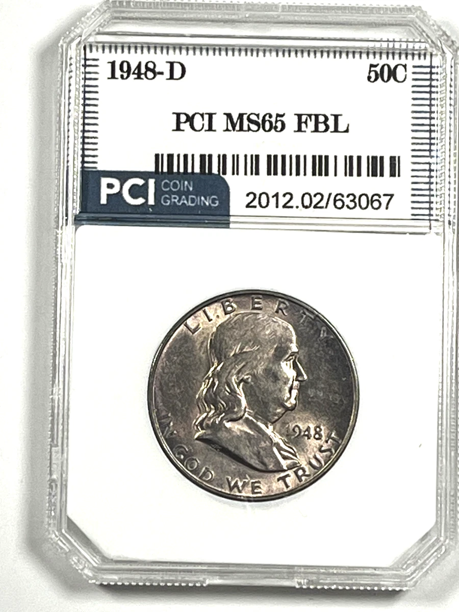 MS 65 Graded 1948 Year Franklin Half Dollars (1948-1963) for sale