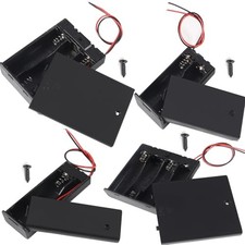 8Pcs AA Battery Case Holder with Lead Wire Bundle Switch Cover and Screws, DIY