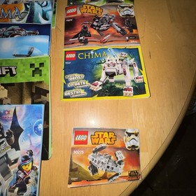 Huge Lego Instruction Manual Lot 29 Manuals Star Wars Creator Minecraft Creator