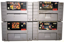4 SNES Wrestling Games WWF Royal Rumble WrestleMania Super Nintendo