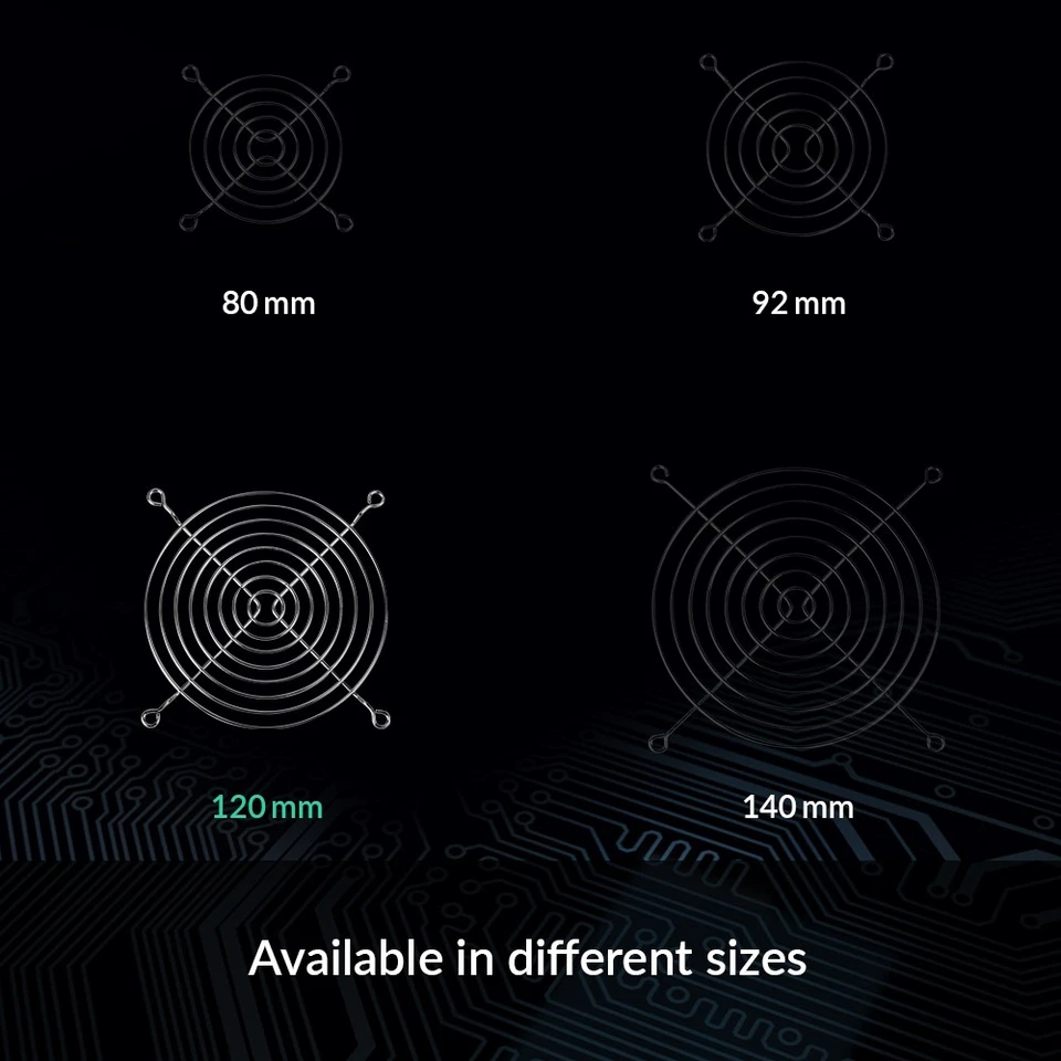 ARCTIC Fan Grill 120 mm CPU Case Fan Grill Made out of Nickel Plated Steel PC - Image 4 of 4