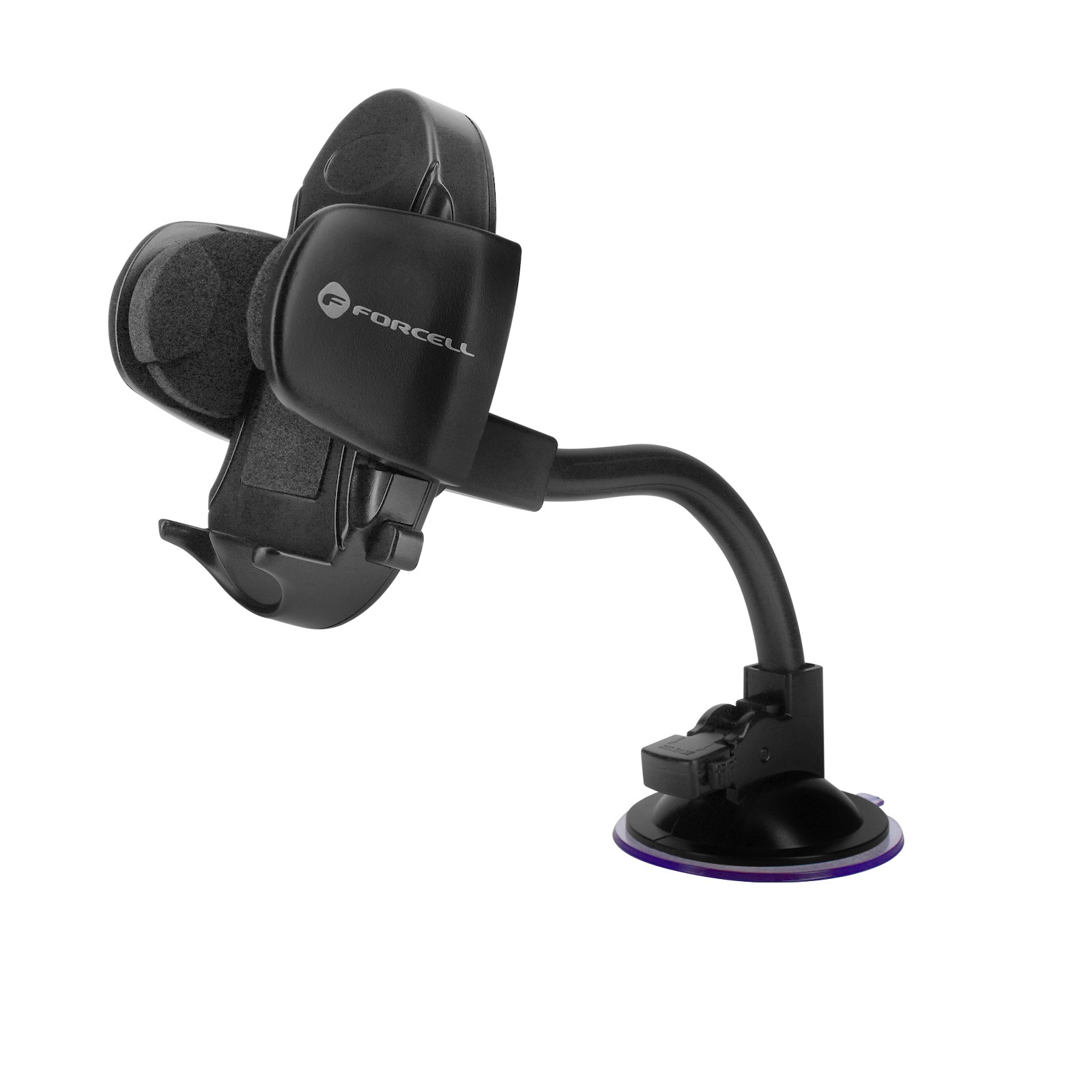 Support voiture smartphone universel Forcell grille aération et ventouse pare-brise réglable