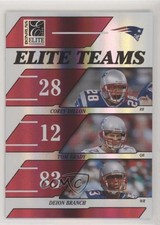 2006 Donruss Elite Teams Red 23/500 Corey Dillon Tom Brady Deion Branch 00ab