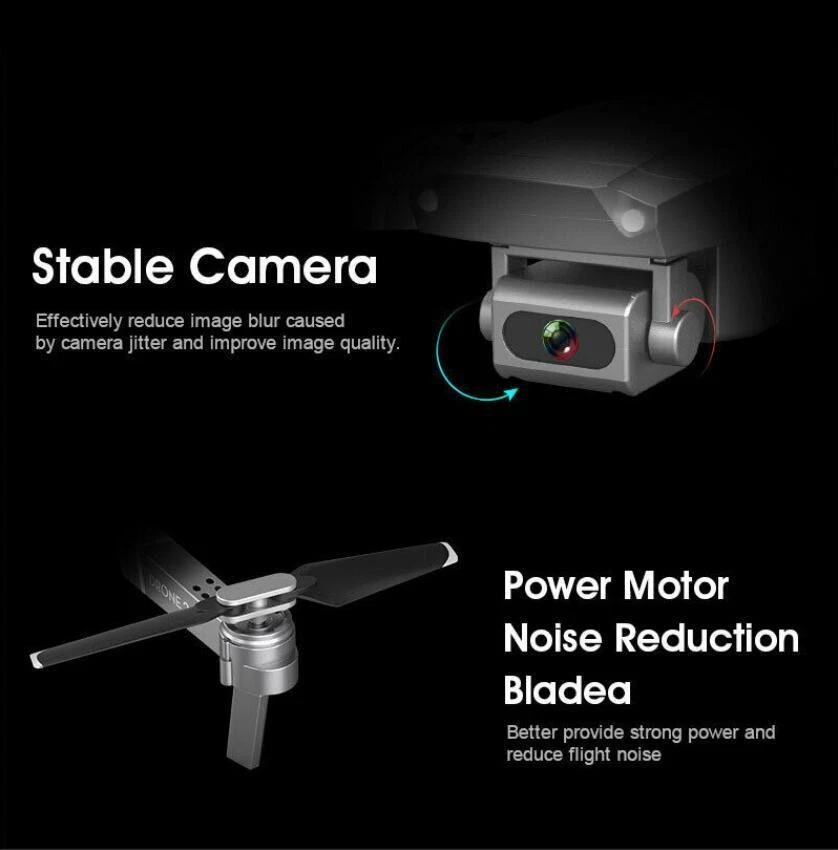 Drones Quadcopter Aircraft E681080P/4K Drone with HD Camera WiFi FPV Foldable RC - Image 4 of 4