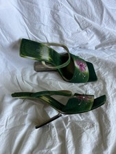 Fendi Ss2000 Suspension Heels Hand Painted Fl...