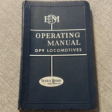 EMD OPERATING MANUAL No. 2318 Diesel LOCOMOTIVES GP9 GM 1957 RR Electro-Motive