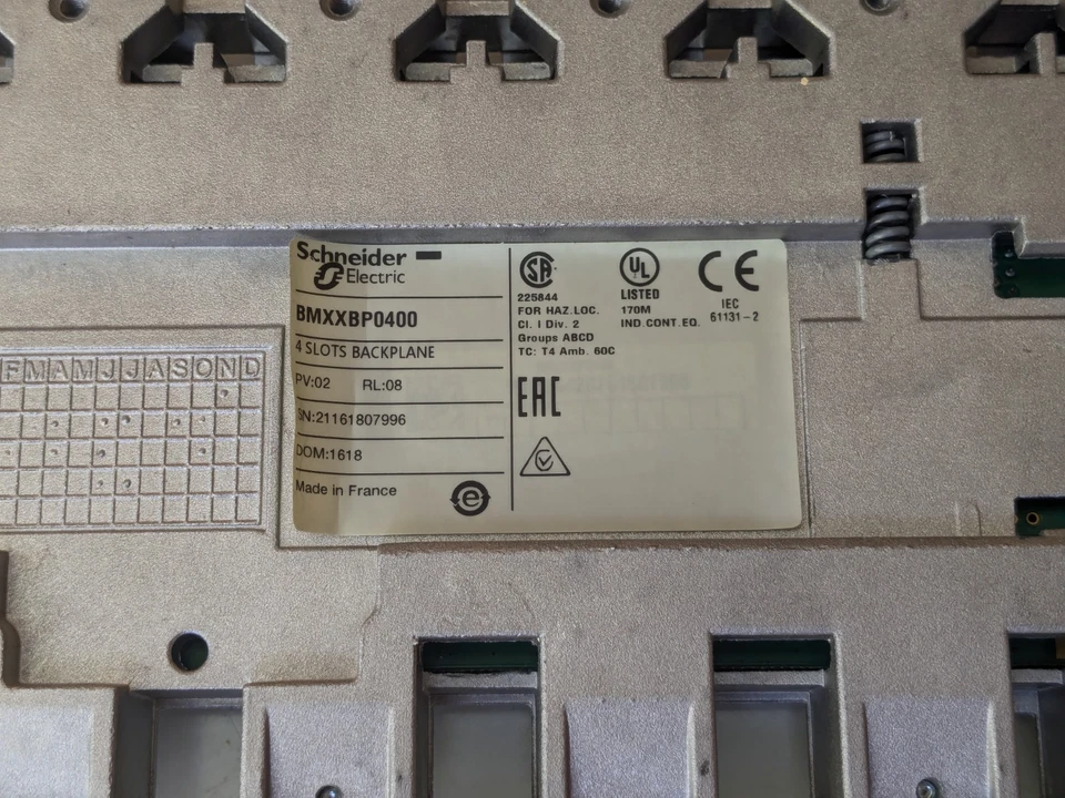 SCHNEIDE BMXXBP0400 BACKPLANE RACK M340 SERIES - Photo 3/3