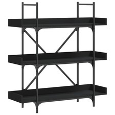 Bookcase Storage Organizer Display Shelf Rack 5-Tier Engineered Wood vidaXL