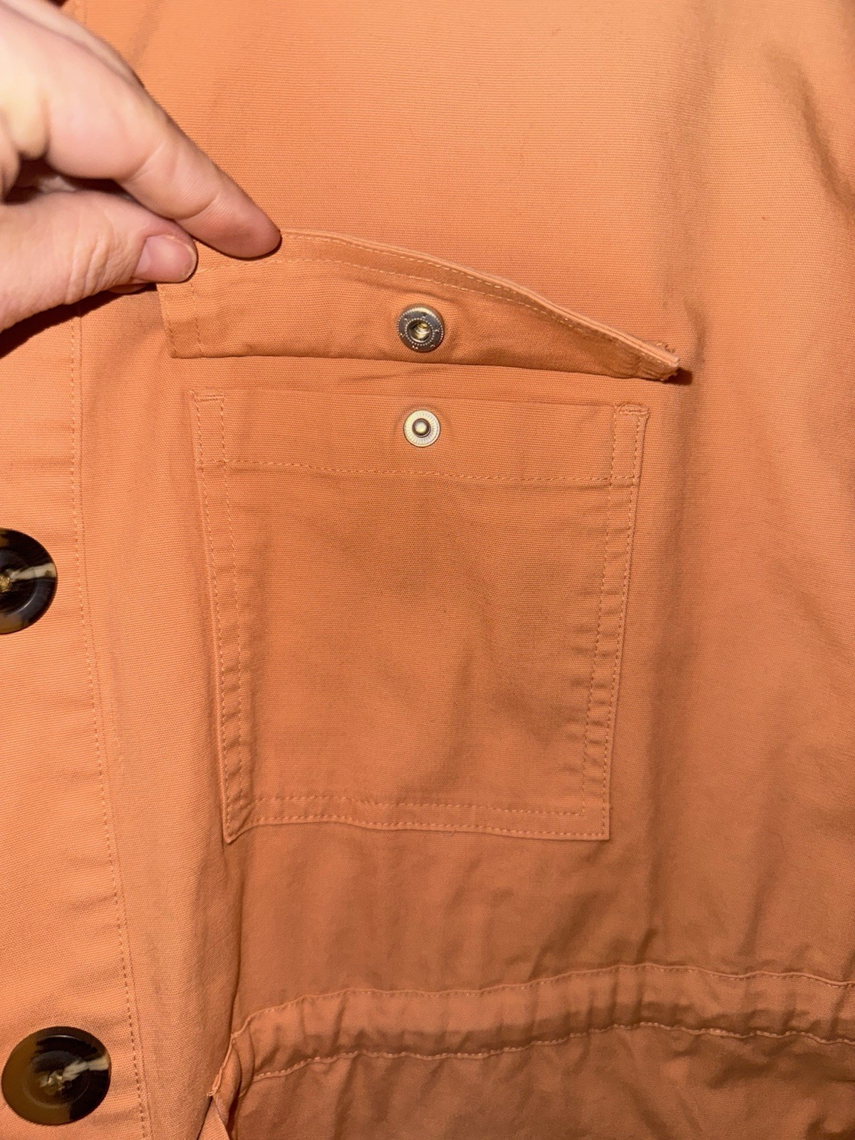 Universal Thread Orange Button Jacket Drawstring … - image 4