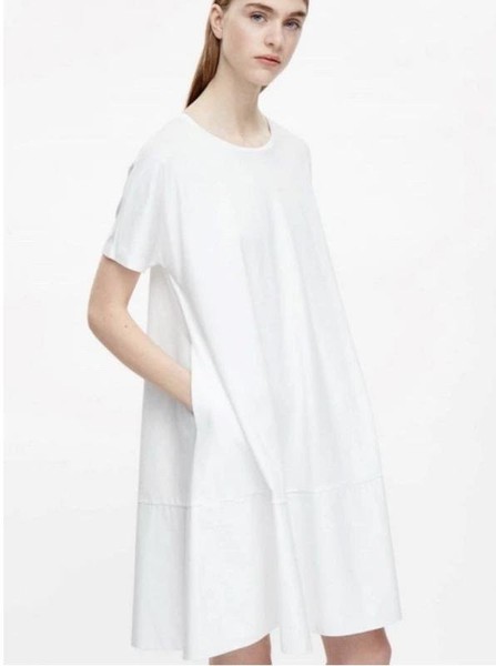 Women COS Dress White Cotton 48