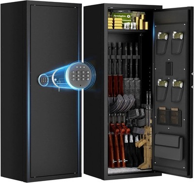 12-15 Gun Safe for Rifles and Pistols,Quick Release Fireproof Gun Safe - NEW