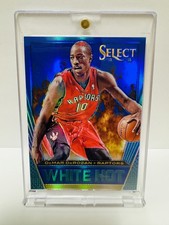 DEMAR DEROZAN 2013-14 Panini Select - White Hot #28 Blue Prizm /49