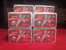 Lot Of 6 Mini Disposable Toothbrushes w/ Toothpaste Mint Flavor 24 in each pack