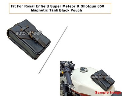 Für Royal Enfield Super Meteor & Shotgun 650 Magnetische Tanktasche, Schwarz