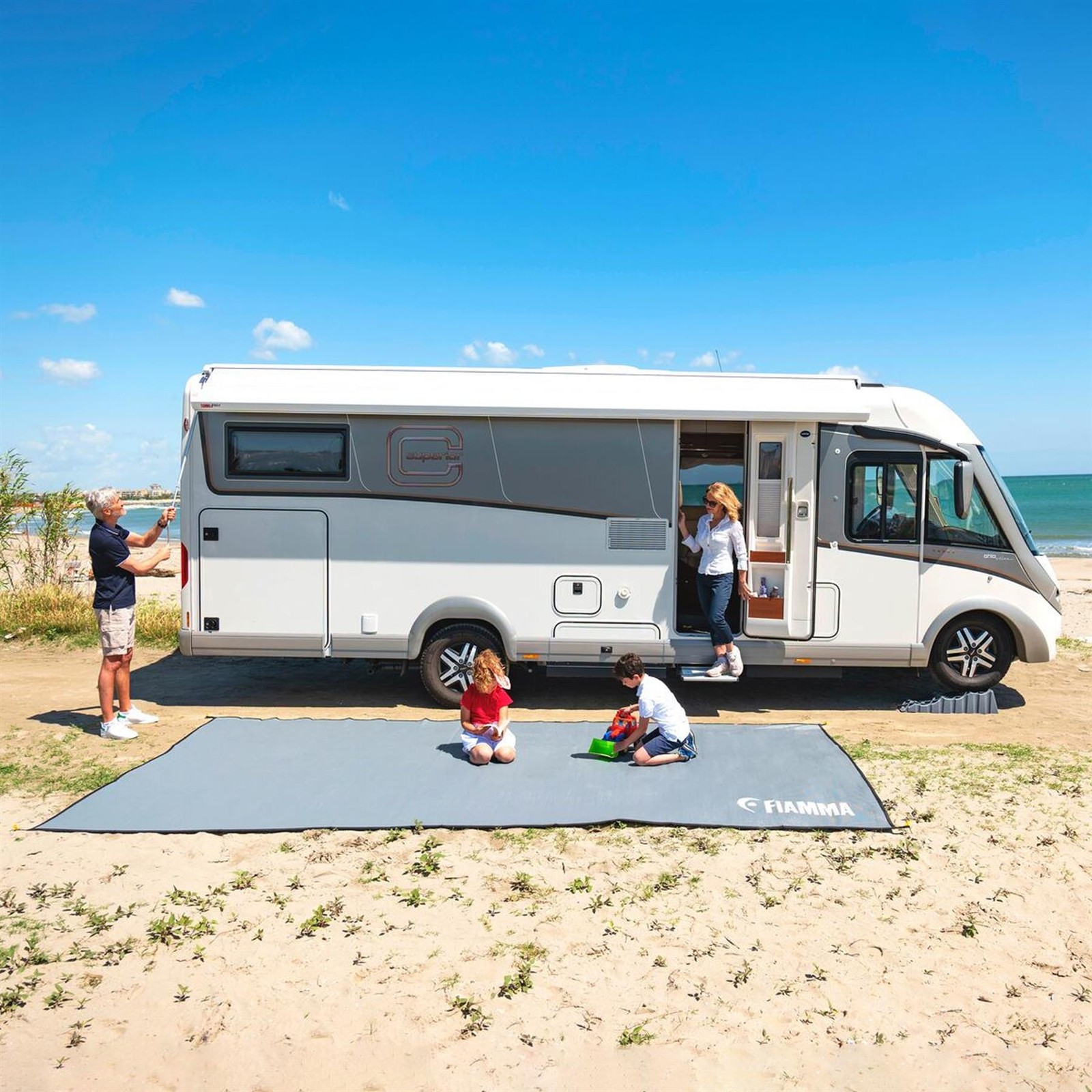 FIAMMA CARAVAN AWNING PATIO MAT 440CM x 250CM OUTDOOR AWNING CARPET MOTORHOME