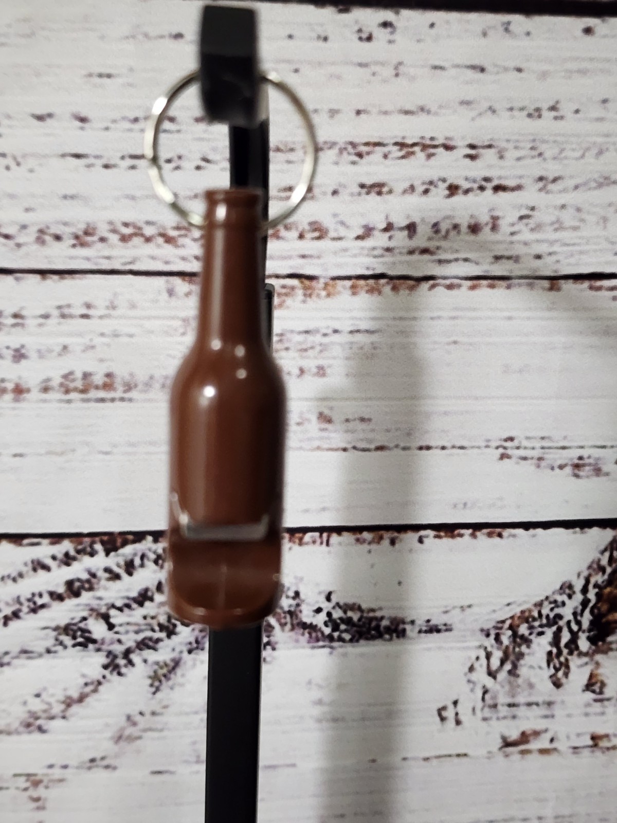 Vintage Wild Turkey 101 Bottle Keychain Mini Promo Opener Austin Nichols Barware