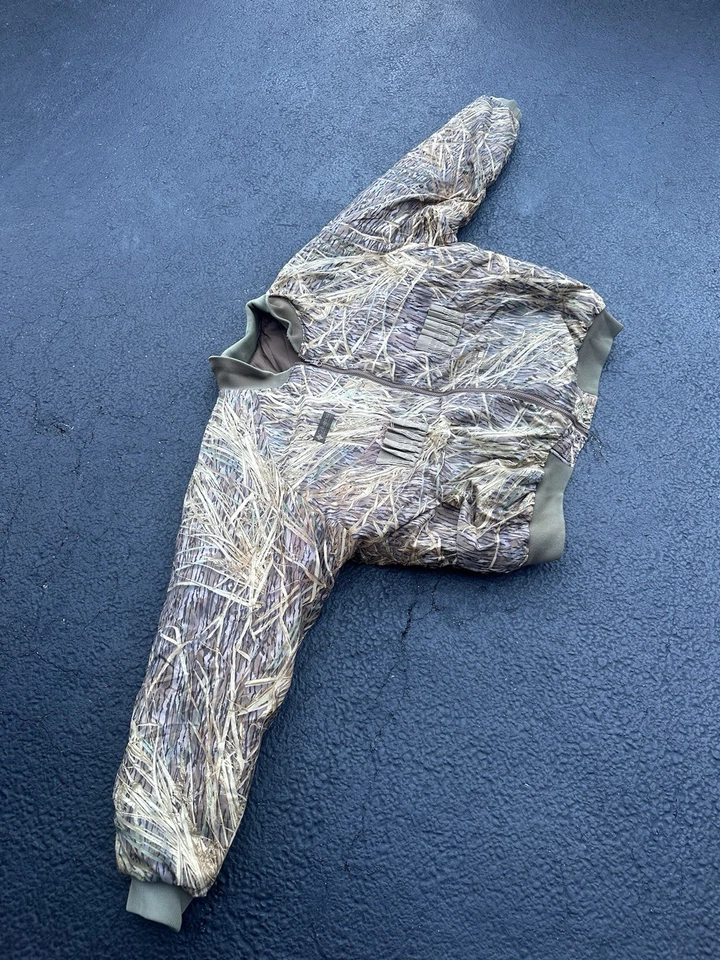 Columbia тени травы камуфляж изолированный двусторонняя куртка размер XXL Bomber винтажный - Изображение 3 из 4