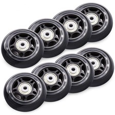 8 Pack 70mm 82A Indoor Inline Skate Replacement Wheels, Indoor Skating Wheels...