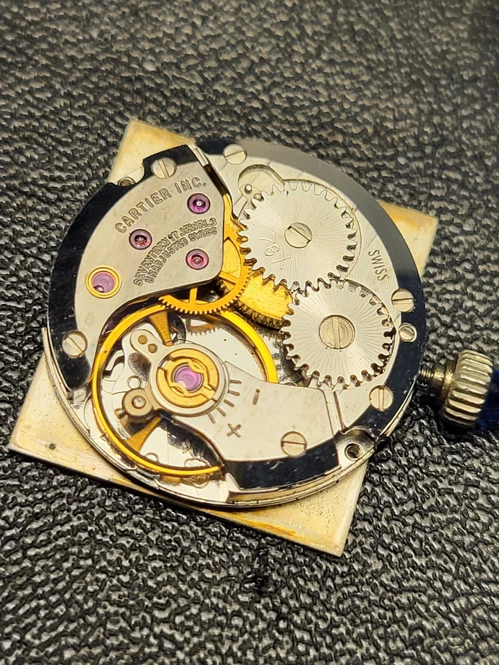 1978 Cartier 18k Gold Plated Roman Dial Manual Tank Watch 20X27mm Box Swiss Made - Image 4 of 4