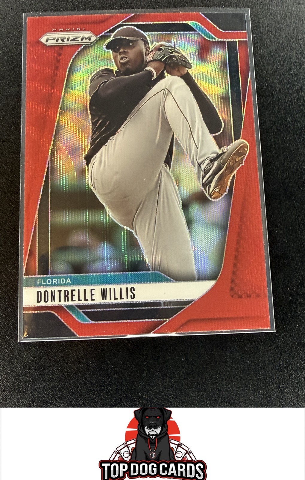 2024 Prizm Dontrelle Willis #154 Red Wave Prizm Marlins
