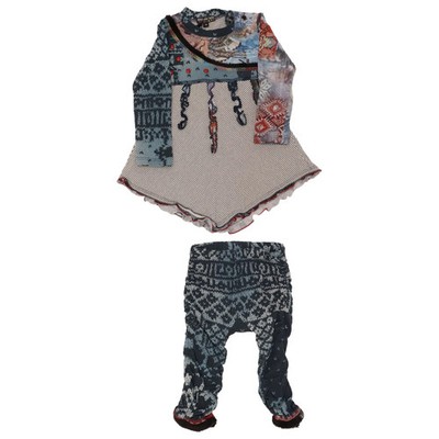 Carbone, Set, Größe: 74, Baumwolle/Polyamid/Polyester, Blau/Weiß/Mehrfarbig #EAI