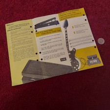 Thomas Organ Cry Baby Wah Wah literatura de garantía de 1974