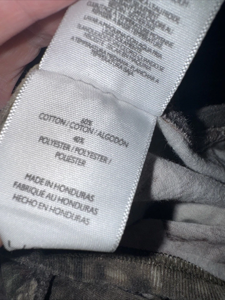 Camiseta para mujer Mossy Oak Break Up Infinity camuflada manga corta cuello redondo talla L Foto 4 de 4